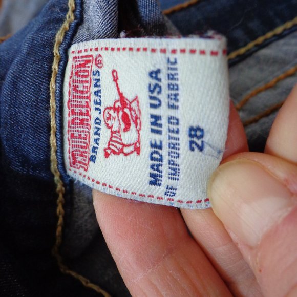 TRUE RELIGION Skinny Leg Jeans 28 Zip/Button Closure Pockets - Picture 2 of 15